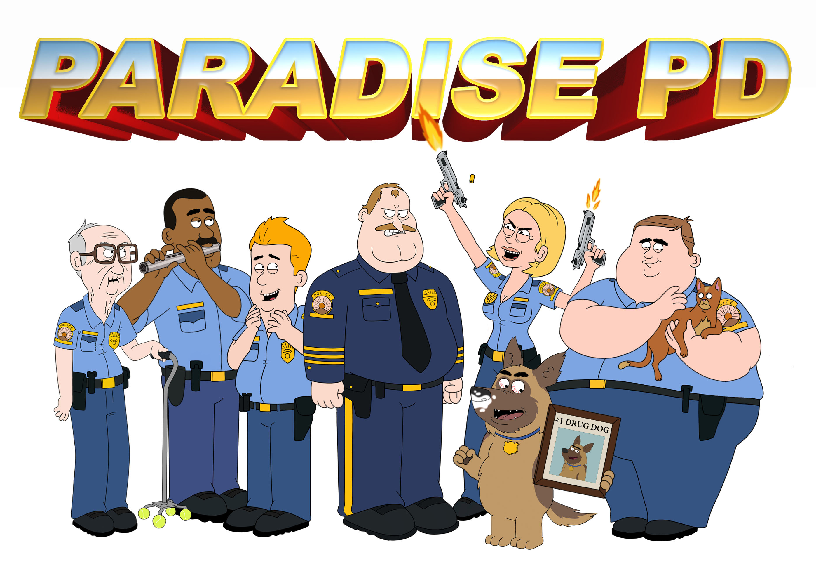 Paradise PD : su Netflix la nuova serie animata dai creatori di Brickleberry 1