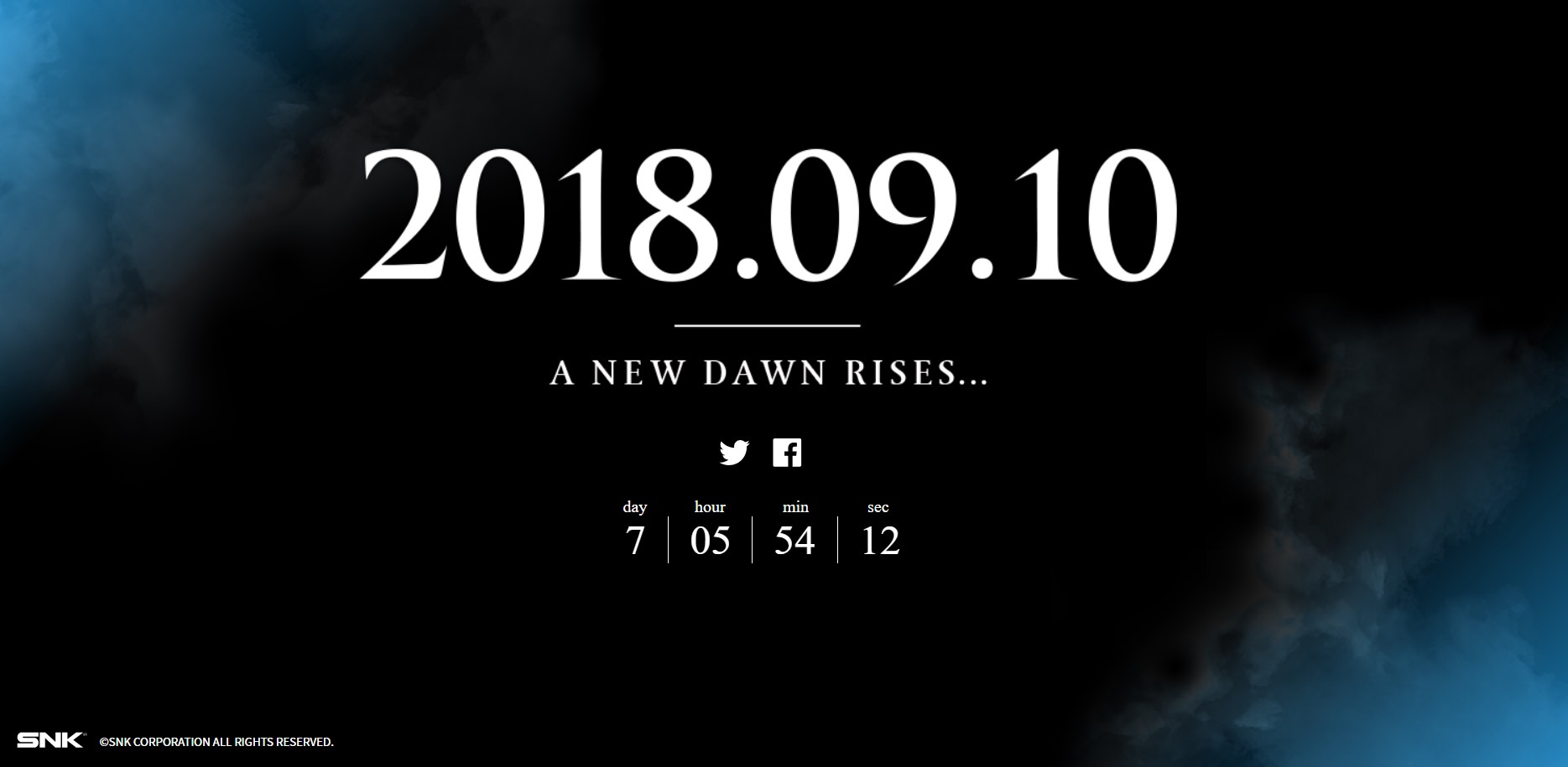 SNK pronta a svelare un nuovo progetto il 10 settembre 2018 1