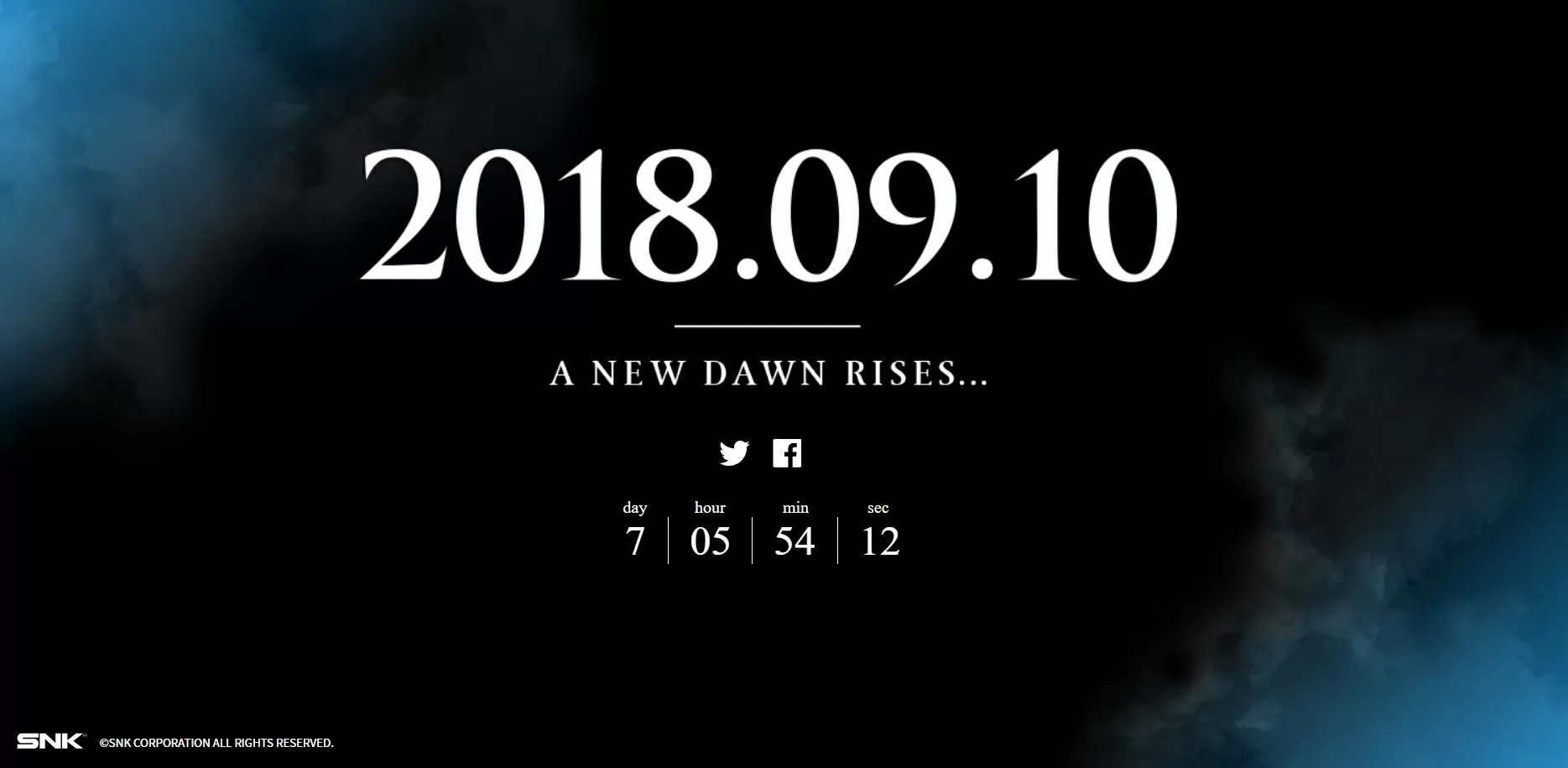 SNK pronta a svelare un nuovo progetto il 10 settembre 2018
