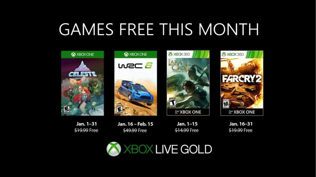 Games with Gold Gennaio 2019: “Celeste” e “WRC 6” tra i titoli di questo mese