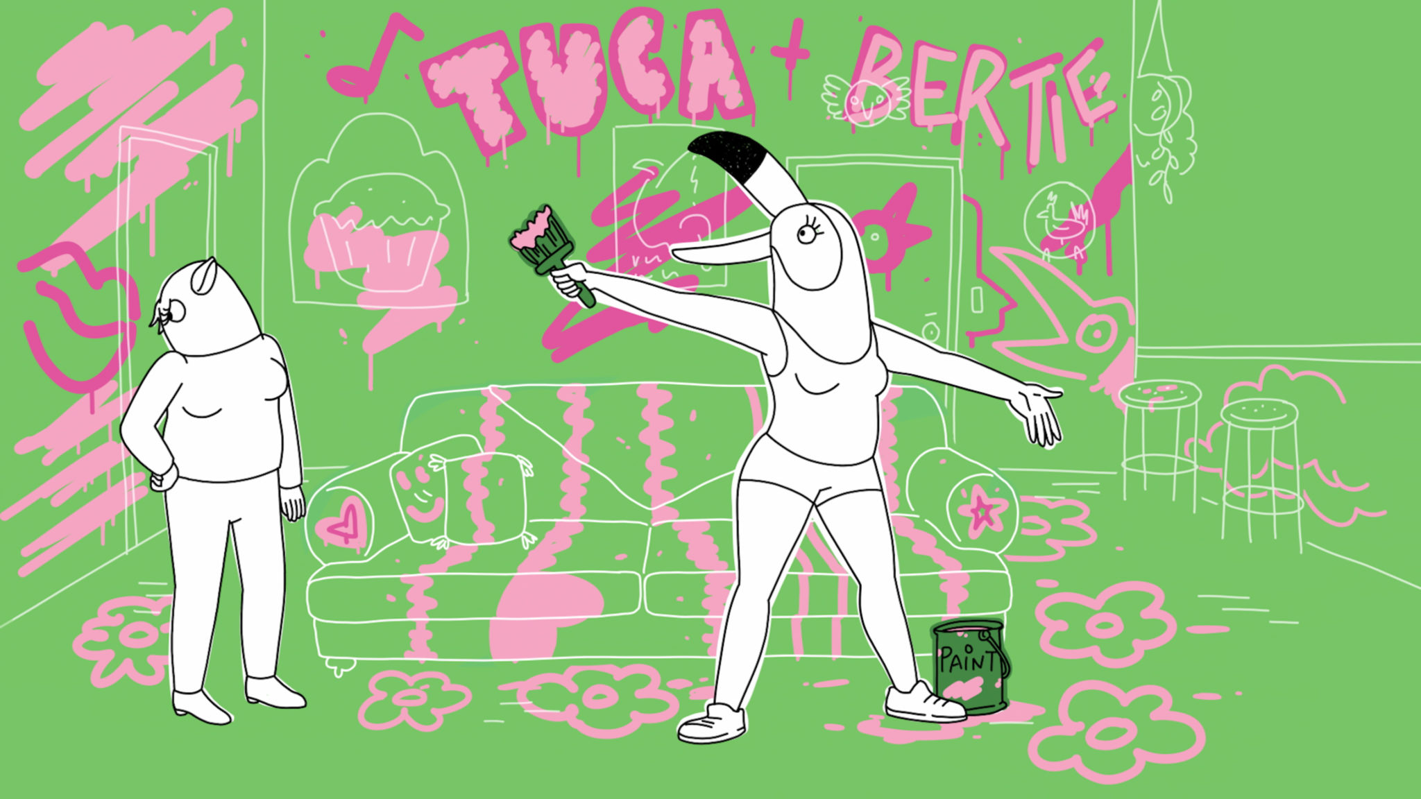 Tuca & Bertie recensione: folle viaggio nella giungla della vita 1