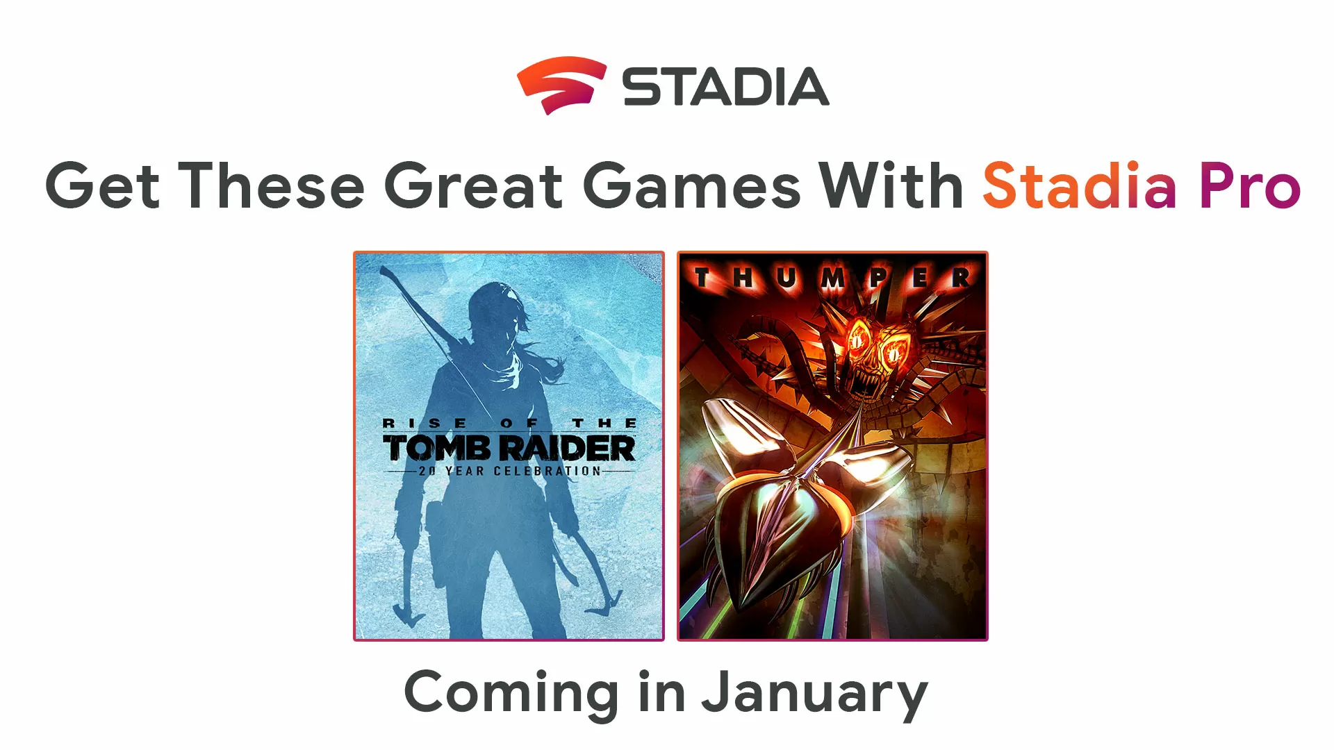 Google Stadia Pro: annunciati i primi due giochi gratuiti del 2020