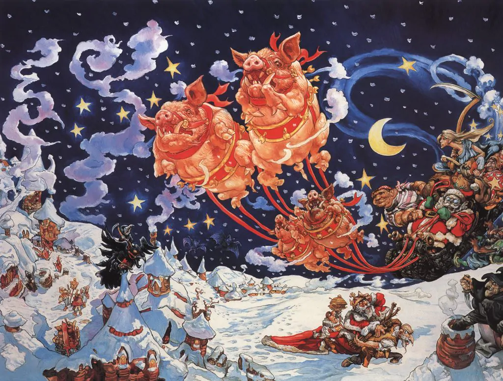 Terry Pratchett Hogfather Babbo Maiale Natale fantasy