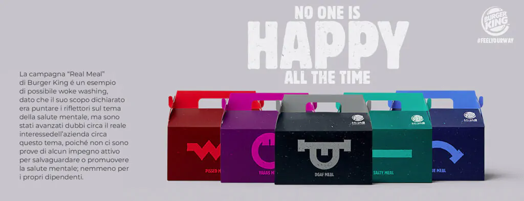 Un possibile esempio di Woke Washing con la campagna Real Meal di Burger King