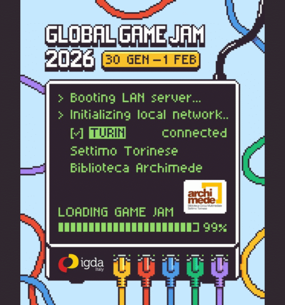 IGDA Italy global game jam 2026 torino settimo torinese bibioteca videogiochi indie